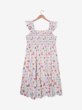 Disney Mickey Mouse Gingham Fruits Allover Print Tank Dress Plus Size, , hi-res